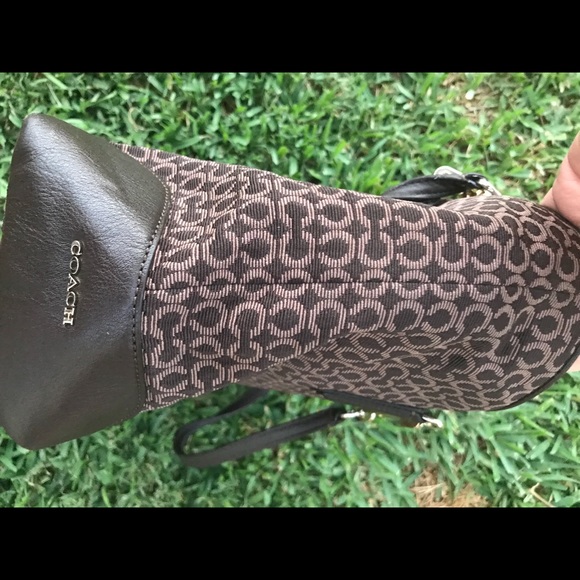 COACH Signature Brown Tote - Picture 3 of 8